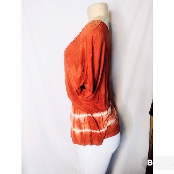 Orange Tie Dyed Top S - Picture 3 of 6
